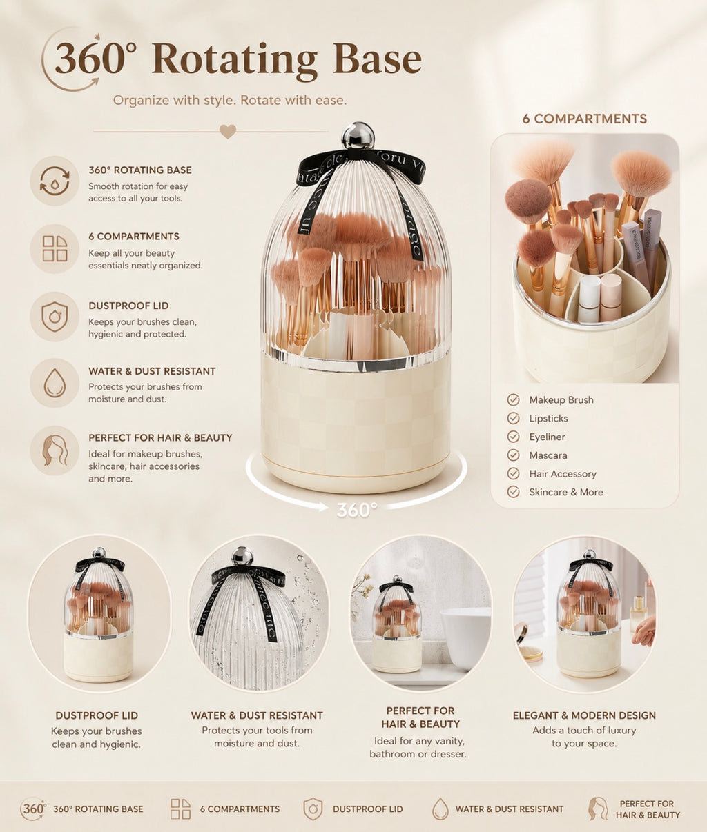 Luxury 360° Makeup Organizer