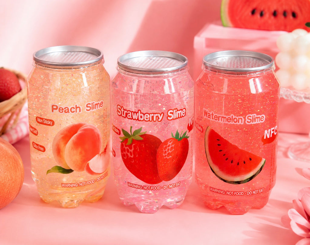 Sparkling Fruit Slime in Soda Can